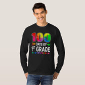 100 Days Of 1st Grade Heart Tie Dye 100th Day Of S T-shirt (Voorkant volledig)