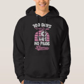 100 Days Of 2nd Grade No Prob Llama Cute Animal  J Hoodie (Voorkant)
