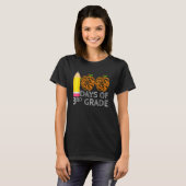 100 Days Of 3rd Grade Tiger Print Happy 100th Day  T-shirt (Voorkant volledig)