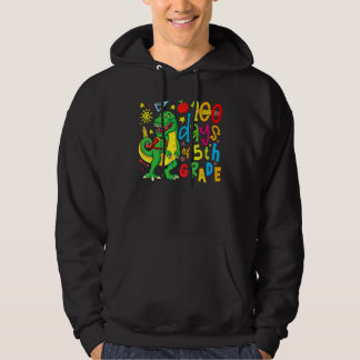 100 Days of 5th Grade Dino Rex 100 Day of School D Hoodie