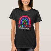 100 Days Of 5th Grade Leopard Rainbow 100th Day Of T-shirt (Voorkant)