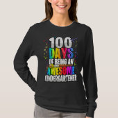 100 Days Of Being An Awesome Kindergartener 100th T-shirt (Voorkant)