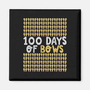 100 Days of Bows Coquette 100ste dag van de school Magneet