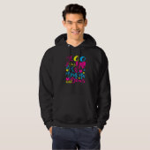 100 Days of Brains And Bows 100 Days Of School Gir Hoodie (Voorkant volledig)