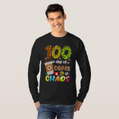 100 Days Of Coffee & Chaos - 100th Day School Teac T-shirt (Voorkant volledig)
