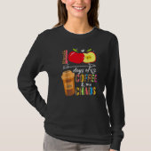 100 Days Of Coffee & Chaos 100th Day School Teache T-shirt (Voorkant)