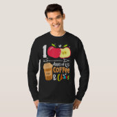 100 Days Of Coffee & Chaos 100th Day School Teache T-shirt (Voorkant volledig)