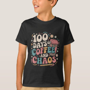 100 Days of Coffee Chaos Shirt 100ste dag van de
