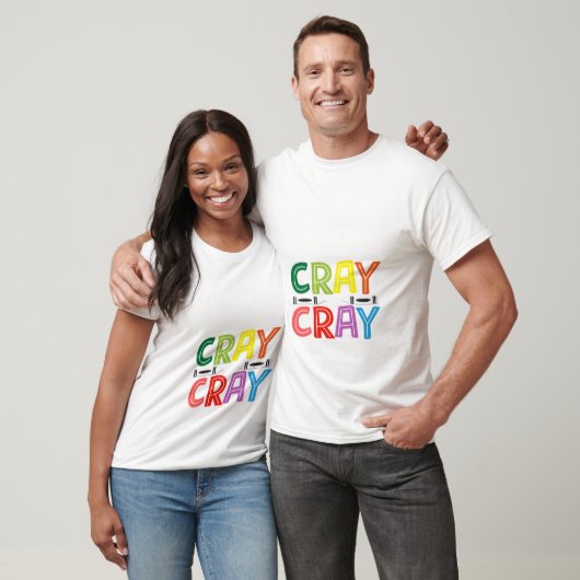100 Days of Cray Cray Grappig 100ste schooldag T-shirt (Unisex)