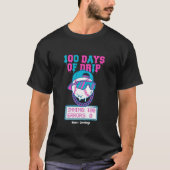 100 Days of Drip 0 Errors Baseball School Swag T-shirt (Voorkant)