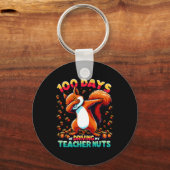 100 Days Of Driving My Teacher Nuts Dabbing Squirr Sleutelhanger (Voorkant)