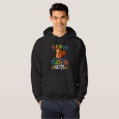 100 Days of Driving My Teacher Nuts Squirrel Schoo Hoodie (Voorkant volledig)
