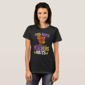 100 Days of Driving My Teacher Nuts Squirrel Schoo T-shirt (Voorkant volledig)