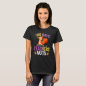 100 Days of Driving My Teacher Nuts Squirrel Schoo T-shirt (Voorkant volledig)