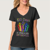 100 Days Of Embracing Differences IEP 100th Day Of T-shirt (Voorkant)