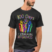 100 Days Of Embracing Differences IEP 100th Day Of T-shirt (Voorkant)