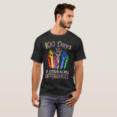 100 Days Of Embracing Differences IEP 100th Day Of T-shirt (Voorkant volledig)