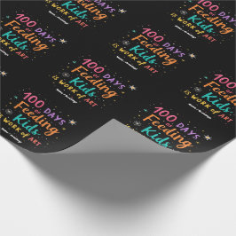 100 Days of Feeding Kinder is een kunstwerk: Cadeaupapier