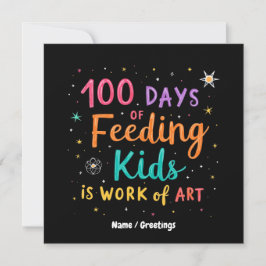 100 Days of Feeding Kinder is een kunstwerk: Kaart
