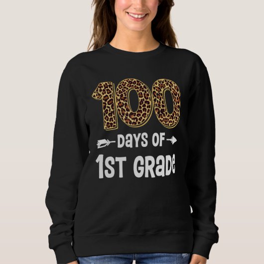 100 Days Of First Grade Teacher Student 100th Day  Trui (Voorkant)