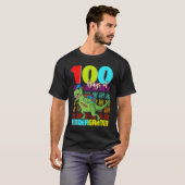 100 Days Of Kindergarten Dinosaur Rex Dinosaur  Bo T-shirt (Voorkant volledig)