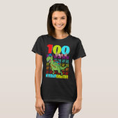 100 Days Of Kindergarten Dinosaur Rex Dinosaur  Bo T-shirt (Voorkant volledig)
