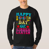 100 Days Of Kindergarten - Happy 100th Day Of Scho T-shirt (Voorkant)