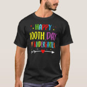 100 Days Of Kindergarten - Happy 100th Day Of Scho T-shirt (Voorkant)