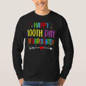 100 Days Of Kindergarten - Happy 100th Day Of Scho T-shirt (Voorkant)