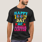 100 Days Of Kindergarten - Happy 100th Day Of Scho T-shirt (Voorkant)