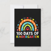 100 Days of Kindergarten Kaart (Voorkant)