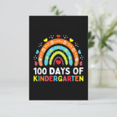 100 Days of Kindergarten Kaart (Staand voorkant)