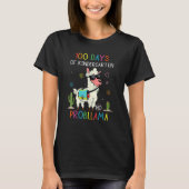 100 Days Of Kindergarten No Probllama Funny Llama  T-shirt (Voorkant)