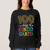 100 Days Of Kindergarten Shirt, Kid Boy Girl Teach Trui (Voorkant)