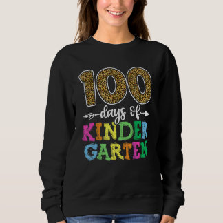 100 Days Of Kindergarten Shirt, Kid Boy Girl Teach Trui