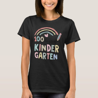100 Days Of Kindergarten Smarter Rainbow 100 Days  T-shirt
