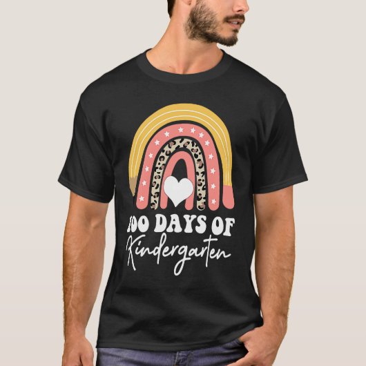 100 Days Of Kindergarten Teacher Appreciation T-shirt (Voorkant)