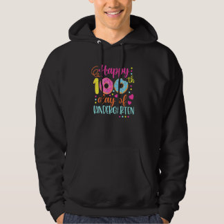 100 Days of Kindergarten Teacher Kids Smarter Donu Hoodie