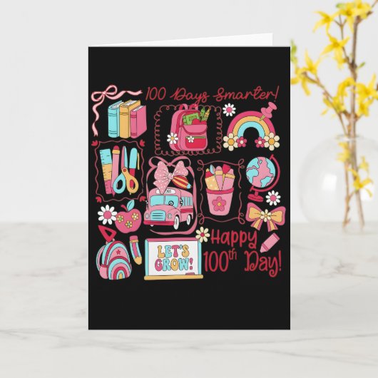 100 Days of Learning | We Did It 100th Kaart (Gele Bloem)