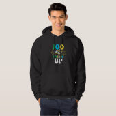 100 Days Of Leveling Up  100 Days Of School Hoodie (Voorkant volledig)