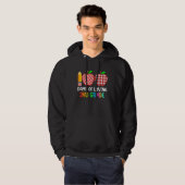 100 Days of Loving 2nd Grade Second Grade Teacher  Hoodie (Voorkant volledig)