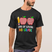100 Days of Loving 2nd Grade Second Grade Teacher T-shirt (Voorkant)