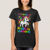100 Days Of Magical Learning 100th Day Of School U T-shirt (Voorkant)