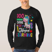 100 Days Of Magical Learning 100th Day Of School U T-shirt (Voorkant)