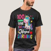 100 Days Of Magical Learning 100th Day Of School U T-shirt (Voorkant)