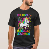 100 Days Of Magical Learning 100th Day Of School U T-shirt (Voorkant)