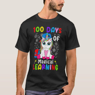 100 Days of Magical Learning School Smarter Dabbin T-shirt