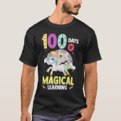 100 Days Of Magical Learning Shirt Unicorn Adorabl (Voorkant)