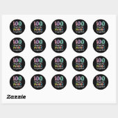 100 Days Of Making A Difference 100th Day Of Schoo Ronde Sticker (Vel)