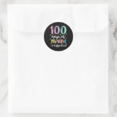 100 Days Of Making A Difference 100th Day Of Schoo Ronde Sticker (Tas)